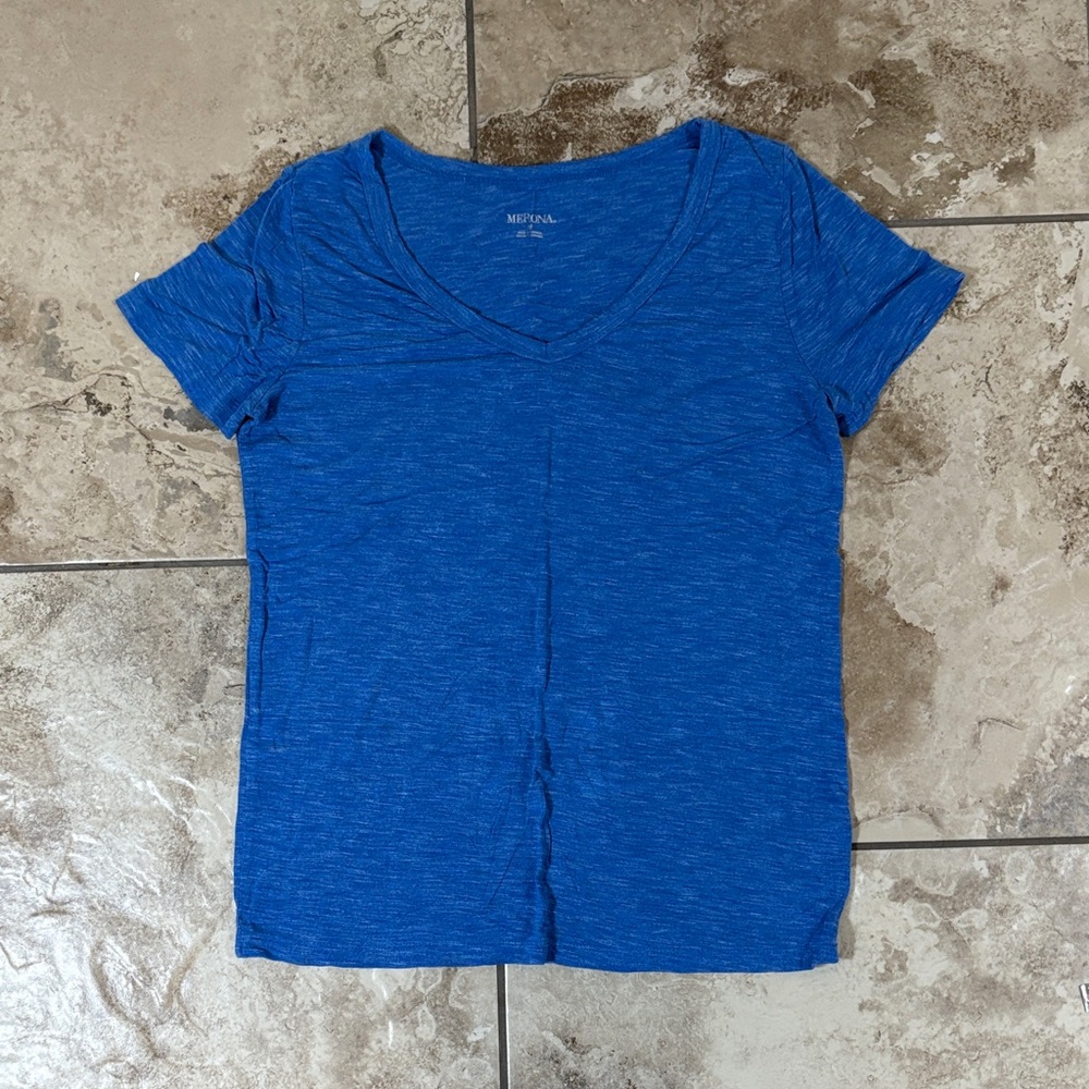 Merona Royal Blue V-Neck T-Shirt